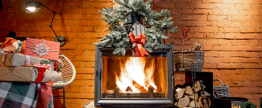 Travis Industries Linear Gas Fireplace Installation in Rahway, New Jersey