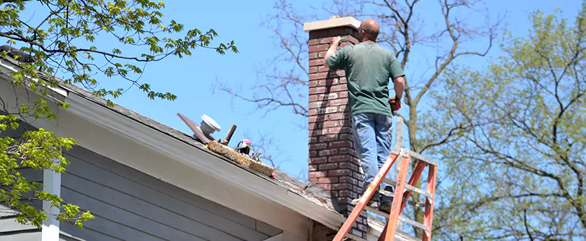 Vinyl and PVC Chimney Flashing Installation in Rahway, NJ
