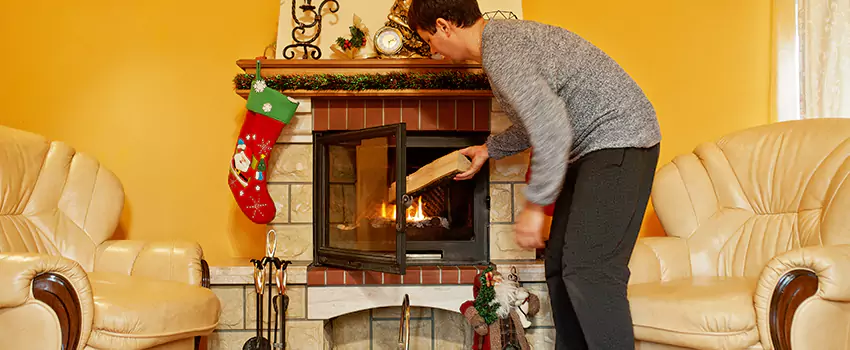 Rusted Metal Fireplace Restoration in Rahway, New Jersey
