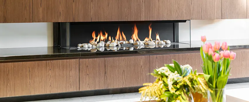 Double-height Fireplace Design Refurbishment in Rahway, New Jersey