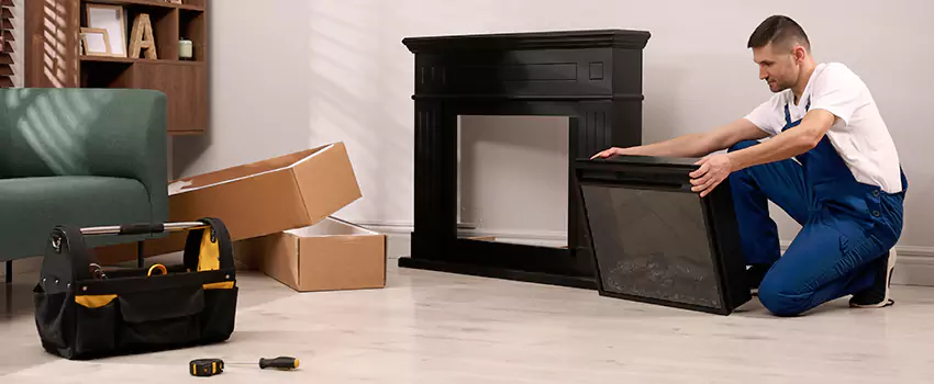 Old Rusted Metal Fireplace Repair And Replacement in Rahway, NJ