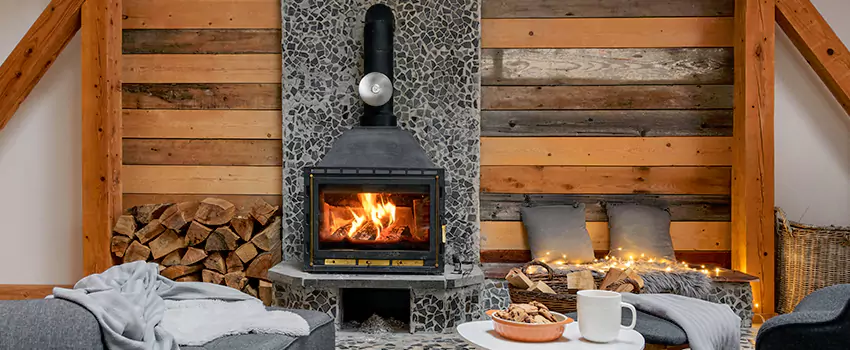 Thelin Hearth Products Direct Vent Gas Stove Fireplace Inspection in Rahway, New Jersey